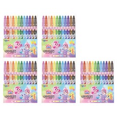 종이나라 / 프린세스 캐치티니핑 나라 색연필 12컬러/ 캐릭터색연필 샤프식색연필 티니핑색연필 색연필세트 초등색연필 여아색연필 유아색연필, 5개, 12색