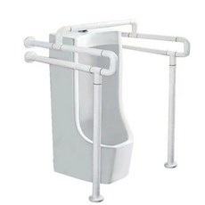 변기안전손잡이 화장실안전바 노인어르신안전손잡이 안전용품 변기지지대 소변기안전바, 화이트(야광), 1개