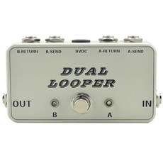 기타 트루 바이패스 AB 루퍼 페달 스위처 박스 어쿠스틱 액세서리 2 채널, 01 White 2 loop, 1개