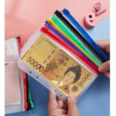 FANSDA 24張入6孔日記本拉鍊夾鏈袋內頁