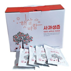 루체트리 사과즙 햇살바람 사과생즙 110ml X 50봉 1박스 과채주스