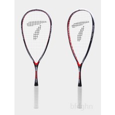 스쿼시 라켓 세트 초보자용 경량 풀 카본 남녀 공용 편리한 운동용품 부드러운 타구감 즐거운 액티브 스포츠용 튼튼한 디자인, 1개, 레드, 고급 풀 카본 Y-TEC7005