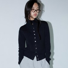 MICHIKOLONDON 女款高領鈕扣開襟衫