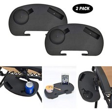 실용적인 트레이와 홀더 휴대폰 등을 수납 의자에 야외용 접이식 있으며 비치, 2pcs