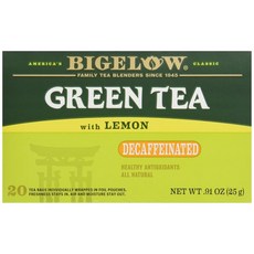 Bigelow Tea 레이첼 그린티 레몬맛 디카페인 20개입, 25g, 1개