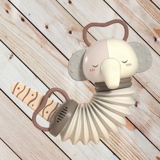 幼齒小舖 嬰幼兒音樂手風琴玩具 - 早教安撫樂器 (台灣快速出貨), 1個, 音樂手風琴_大象