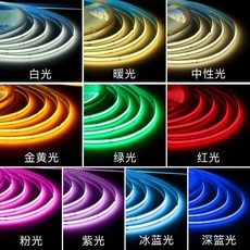 LED燈帶 USB接口 柔性 均勻發光 無頻閃 低壓5V 自粘 可裁剪, 1個, 【超亮均勻發光】中性光45000k,單線USB接口+0.5米燈帶