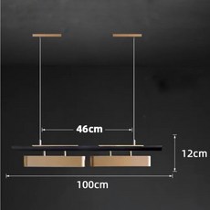 簡約電鍍餐吊燈 二燈/三燈 一字型吧檯燈 餐桌燈 長條燈 中島燈, 雙燈 / 三色變光 沒帶搖控