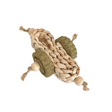 玉米葉草餅磨牙串，適用齧齒類小動物, 如圖片, 1個