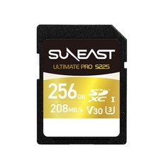 SUNEAST Ultimate Pro SDXC V30 Card 208MBsS225 GOLD series 128GB 256GB 512GB U3 V30 C10 A2 RoHS CE