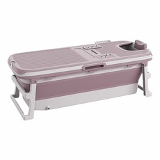 摺疊浴盆 泡澡桶, 粉色, 1個