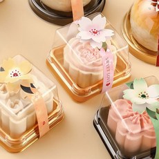 사각케이스 화과자케이스 금색 1구 양갱케이스, 100개, 100ml