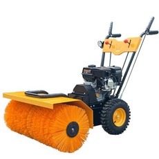 제설장비 눈치우는 소형 전동 브러쉬 6.5마력 제설기 마당 공장 청설기 넉가래, 1. 가솔린 6.5마력 S형