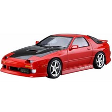 칭다오 문화교재사 AOSHIMA 1/24 더 튤드카 시리즈 No.40 마쓰다 BN 스포츠 FC3S RX-7 '89 플라스틱 모델, 1개