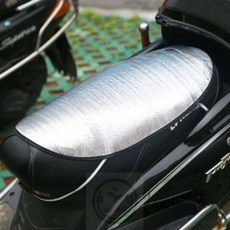 따뜻한잡화점 바이크 차양은박매트 오토바이단열매트안장커버 오토바이 단열매트보호대, 1개