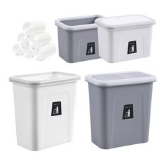 리빙셀렉트 걸이형 싱크대 쓰레기통 (리필봉투 20매 증정), 1. 싱크대 휴지통(오픈형), 그레이 (소), 1. 싱크대 휴지통(오픈형)_그레이 (소)