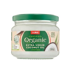 콜스 유기농 비정제 엑스트라버진 코코넛 오일 Coles Organic Unrefined Coconut Oil, 1개, 250g