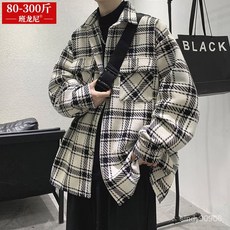 潮胖穿搭 大碼小香風連帽外套男 春秋季寬鬆休閒騎車外套 加大尺碼