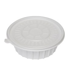 [일용상회]면용기 냉면용기 FP 195파이 소 1100ml 100세트 백색, 100개, 1세트