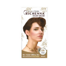 리체나 칼라 크림, 5N 자연갈색, 2개