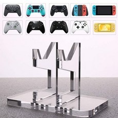 Switch2 搖桿架 PS5 Xbox 遊戲手把收納展示架, 1個, 透明 單層