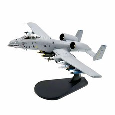 tangcheng 1 100 A-10 썬더 볼트 II 멧돼지 공격기 다이캐스트 금속 파이터 군사 모델 컬렉션 디스플레이용 내구성이 풍부 항공 팬 필수 16*17cm, 1개, 상세페이지 참조