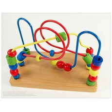 롤러코스터 원목 구슬 옮기기 어린이집 기본 교구 생일선물 아기장난감 유아완구, 1개