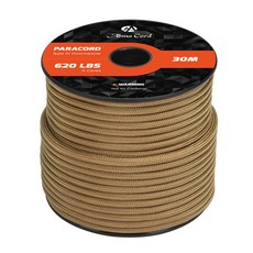 나일론 파라코드 4mm 9가닥 타입 III 30m 텐트 로프 캠핑 로프, 코요테 브라운