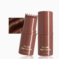 AKARY Peptide 흰머리용 수정 펜 빗 Stick Para Cubrir Canas 방수 헤어 커버 스틱 Fo-Ti 뿌리 내선 포함 휴대용 그레이 색상 보정 여성 남성용, 03# 커피, 1