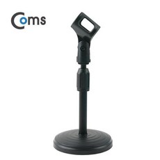 마이크 스탠드 탁상용 길이조절 거치대 35cm 블랙, 1개, BU916