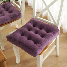 쿠션 충전솜 던져 베개 소파 다이닝 광장형 장식 편안한, 1개, 크리스탈벨벳 핑크퍼플