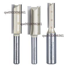 雅登 雙刃直刀 木工雕刻刀具 鑽頭铣刀 鋒利耐磨, 綠標1/2*8*27