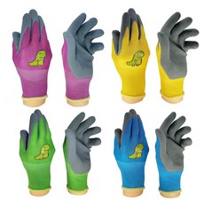 아동 코팅장갑 라텍스 원예 안전 보호장갑 갯벌 체험 방수 미끄럼방지 농사 흙, 그린(free size)