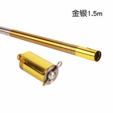 마술봉 마술봉 스틱도구 신축금테봉근경마술방망이 무대공연, 스터드 골드 미들 실버 1 5m, 프 이즈, 1개