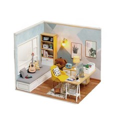 오비츠 룸박스 1/12 미니어처 인형집 하우스 피규어 투명 박스배경지, A