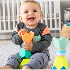 영유아 둥지모양 컵쌓기놀이 미니볼 세트 소아과 장난감 신체발달 유치원, 1개