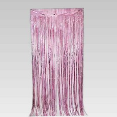 파티 은박 커튼 핑크, 본상품