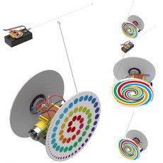 무선 조종 RC 리모컨 색 혼합 CD 로봇카 (12x7.5x22cm) 만들기 키트, 1개