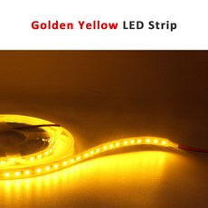 따뜻한 흰색 줄무늬 플렉스 테이프 조명 120LED 스트립 비 방수 LED 스트립 램프 PCB 5M 600 SMD 2835 6000K 3000K 8mm 12V, Golden Yellow 12V, IP20 Non-Waterproof, 1m