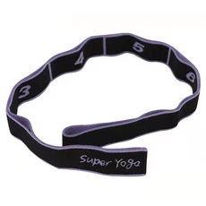 다기능 요가 필라테스 저항 밴드 루프 탄성 피트니스 운동 라틴 댄스 스트레칭을위한 스트랩 벨트를 당겨, 05 purple