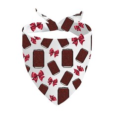 JXGZSO 1피스 소다 테마 삼각형 강아지 반다나 음료에서 영감을 받은 스카프 애호가 특별한 선물 음료 216430, JXGZSO 1피스 소다 테마 삼각형 강아지 반다나 음