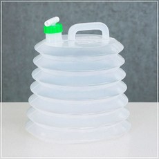 생활용품 자바라 물통 접이식 캠핑 약수터 10L, 1개