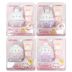 몰랑 립케어 4종 풀세트 피규어 키링 귀여운 선물용(2026.08.20까지 혹은 그 이후), 4개, 4g, 무향