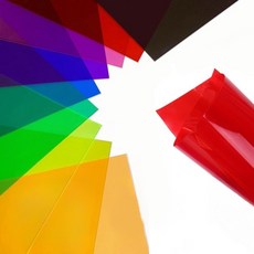 두꺼운 셀로판 필름 A4투명 PVC 셀로판지 0.3mm 암기용 컬러 필름지 미술 코팅지, 1투명