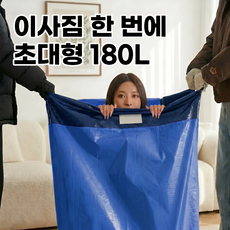 데르시 이사끝판왕 초대용량 수납 접이식 보관가방, 1개, 블루 2개세트 (가성비 BEST)