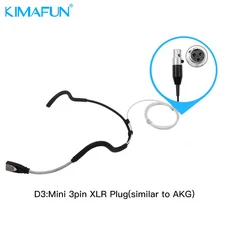 KIMAFUN Pro 유선 헤드셋 마이크 피트니스 요가 수업 회전 필라테스용 무지향성 콘덴서, 01 빠른  Mainland, 05 WP88-Black-D3