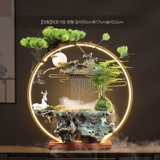 실내 분수대 중국풍 거실 가정용 인공폭포 장식, 50개 태호석 미로 안개화