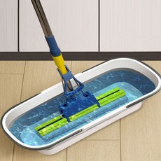 손잡이 폴딩 접이식 사각버킷 청소 세차, 화이트+그레이, 16L