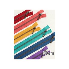 퀼트스타 YKK 머스트 앤틱지퍼 30cm, 1개, 4 민트블루