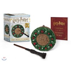 Harry Potter: Hogwarts Christmas Wreath and Wand Set: Lights Up! Paperback, Rp Minis, English, 9780762466979